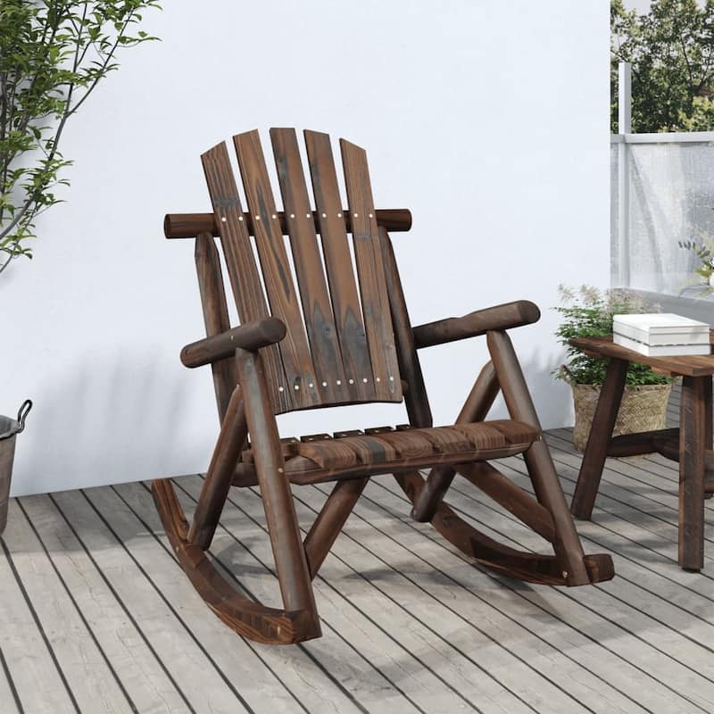 vidaXL Patio Chair 26.8"x33.9"x40.6" Solid Wood Spruce