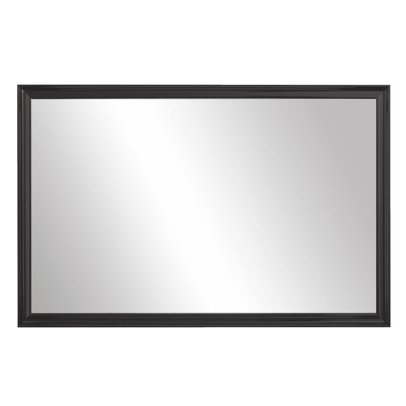 Geneva Black Framed Vanity Mirror Bed Bath & Beyond 34421660