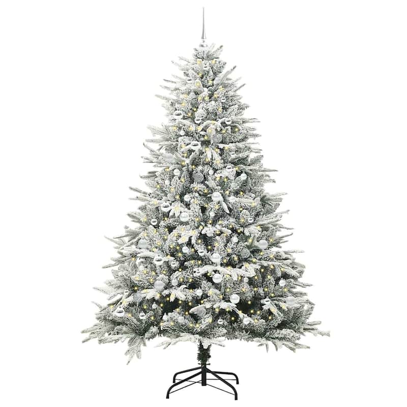 vidaXL Artificial Christmas Tree Green PVC