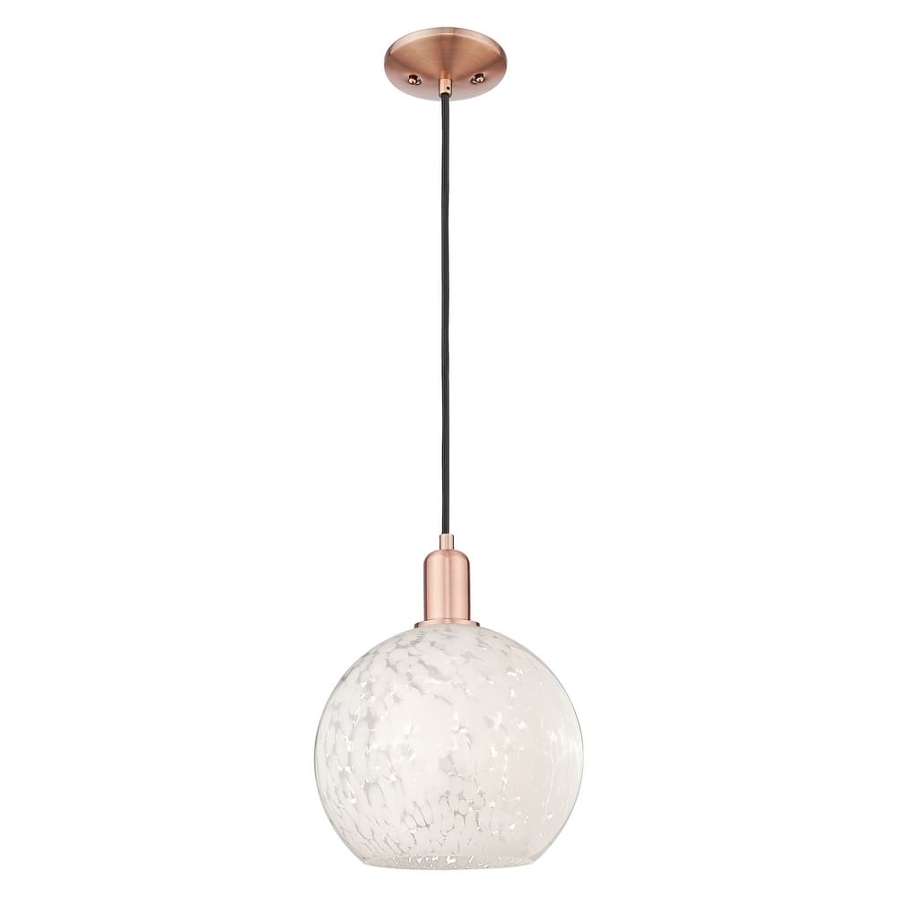 Innovations Lighting Endless Possibilities Arcadia - White Mouchette - 1 Light 10" Cord Hung Mini Pendant