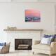 Stupell Industries Boat Harbor Pink Sunset Landscape Canvas Wall Art by ...