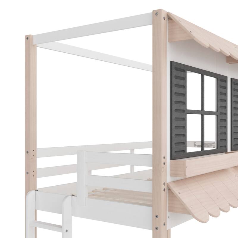 Garden Cottage Twin over Twin Bunk Bed