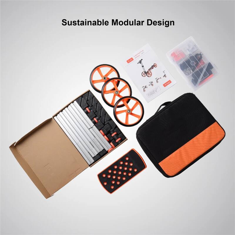 Kids Balance Bike And Scooter Kit Silver Modular Outdoor Toy - 28.74" L x 12.99" W x 20.87" H