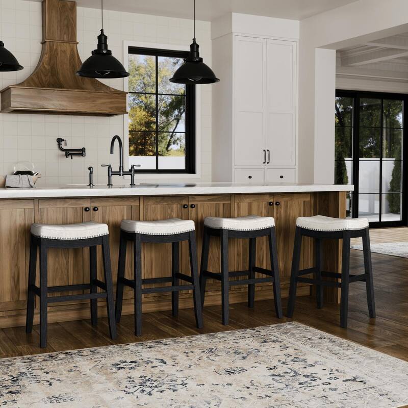 Maven Lane Sophia Saddle Kitchen Dining Stool
