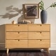 preview thumbnail 64 of 85, Middlebrook Gammelstaden Mid-Century Solid Wood 6-Drawer Dresser Natural Pine
