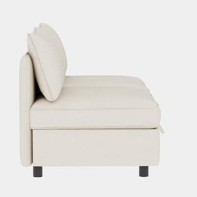 Chenille Upholstered Loveseat Sofa, Sectional Sofa with Storage and Thick Cushion, 2 Seater Loveseat with Solid Wood Frame