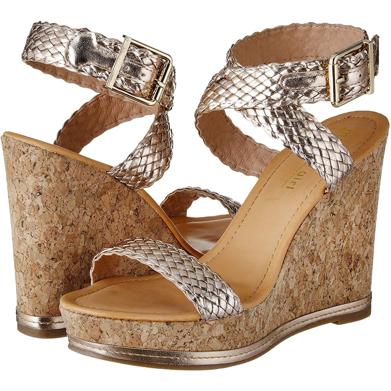 espadrille sandals rose gold