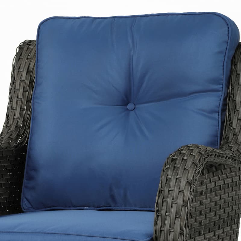 Outdoor Rattan Rocker Wicker Swivel Rocking Chair
