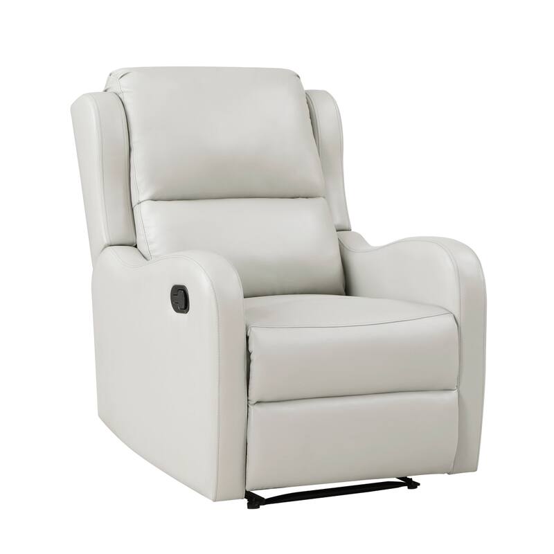 Alayna Taupe Faux Leather Recliner