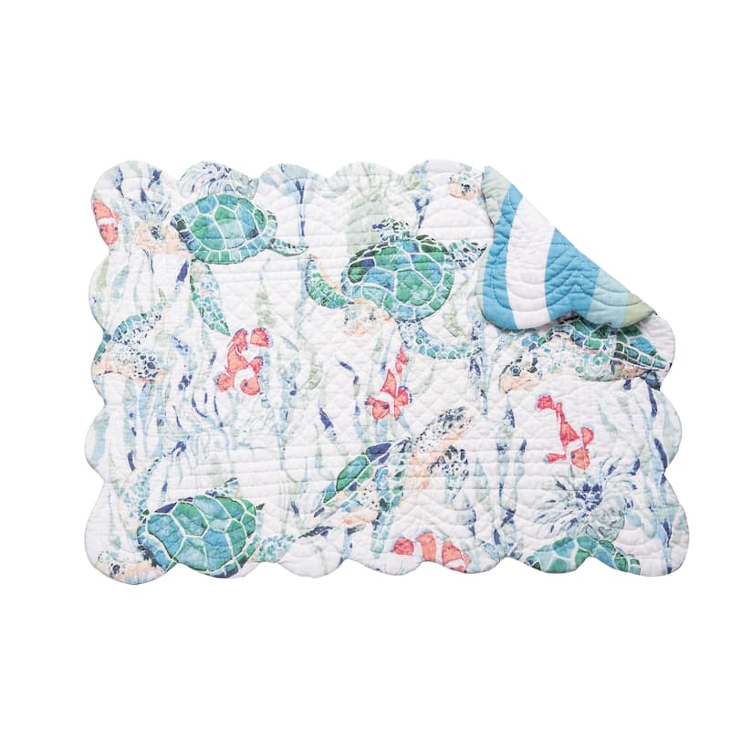 Sea Turtle Cove Quilted Placemat Set 6