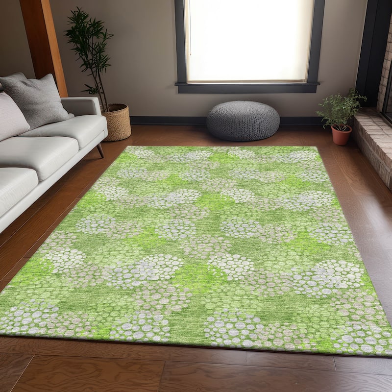 Premium Washable Super Soft Contemporary Clusters Mayfield Rug