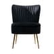 preview thumbnail 74 of 85, Haven Contemporary Velvet Upholstered Accent Chair Black