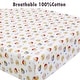 preview thumbnail 10 of 54, Polka Dot Animal Bear Friends ABC&123 Unisex Multi-color Cotton Toddler/Baby Crib Child Fitted Sheet Set (Pack of 3) - N/A