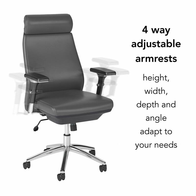 Bush Business Metropolis High Back Leather Executive Office Chair