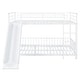 preview thumbnail 8 of 38, Full over Full Size Metal Bunk Bed with Slide and Guardrails,,Industrial Minimalist Metal Bed聽