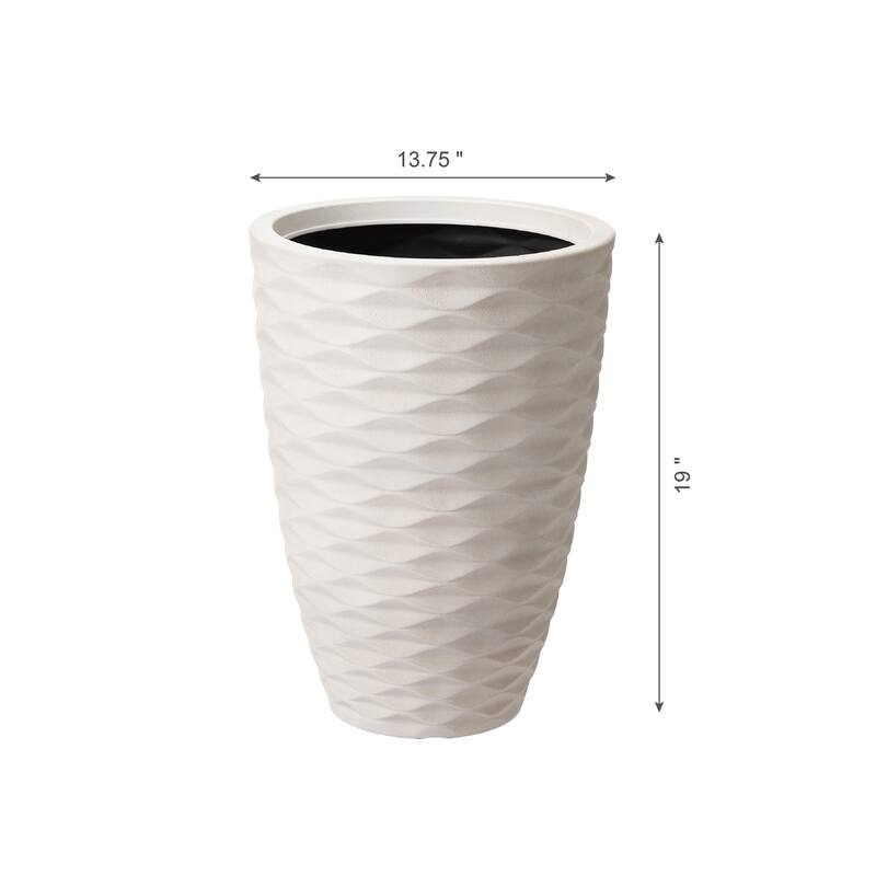 Glitzhome 3ft-6ft Set of 2 Artificial Olive Trees/ Bamboo/ Ficus with Ceramic Planters Real Touch