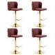 preview thumbnail 34 of 76, Upholstered Adjusatble Swivel Bar Stools Set of 2