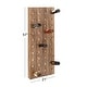 preview thumbnail 17 of 32, Brown Wood Rustic Farmhouse Wall Peg Wine Rack