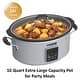 preview thumbnail 34 of 46, 10qt Large Capacity Digital Slow Cooker with Aluminum Pot