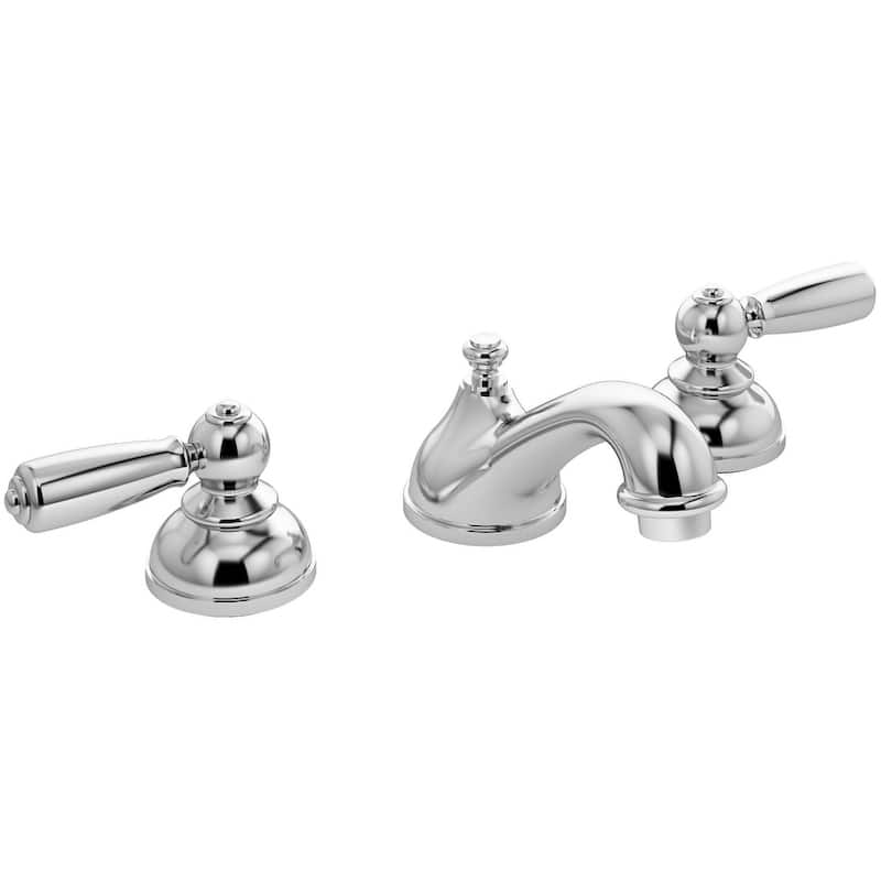 Symmons SLW4712PP Allura 1.0 GPM Widespread Bathroom Faucet with Push - Polished Chrome
