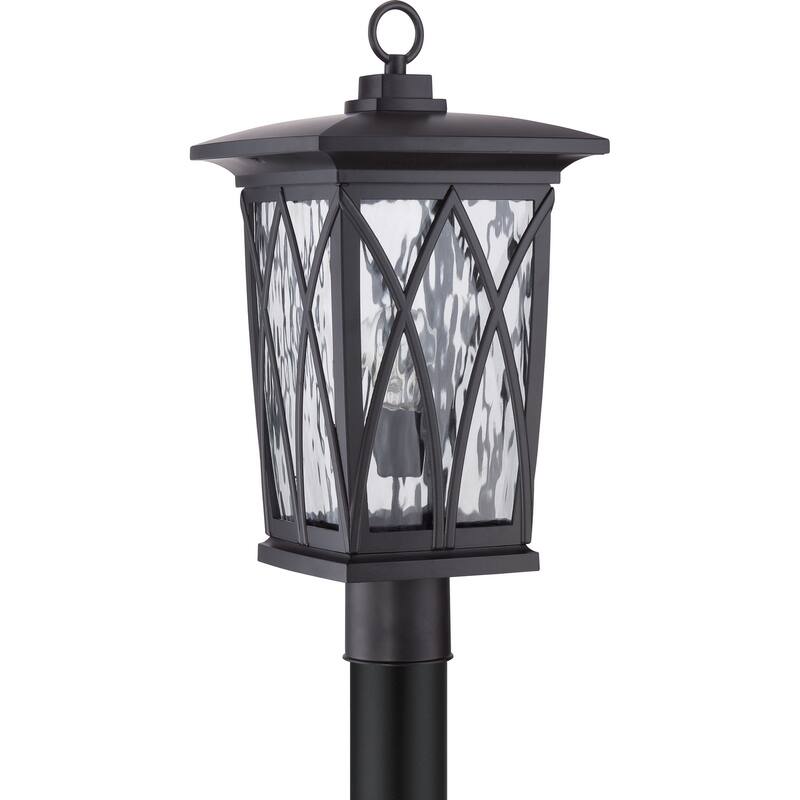 Grover 1-Light Outdoor Post Mount in Mystic Black - Mystic Black