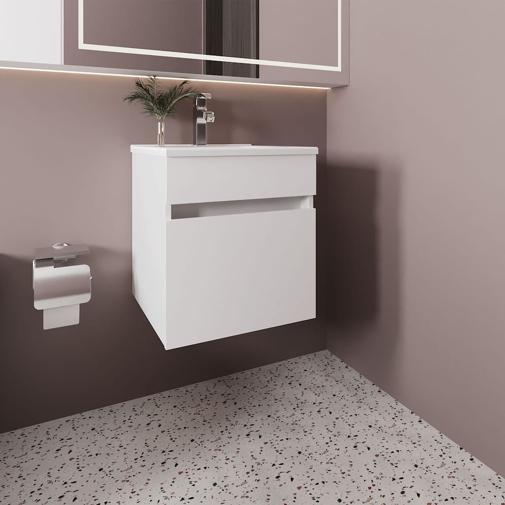 Bathroom Vanity with modern, and minimalist style , 1 Door,easy to assemble