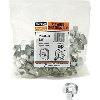 New bag of 50 1/2 Inch Simpson Sheathing Clips PSCL-R