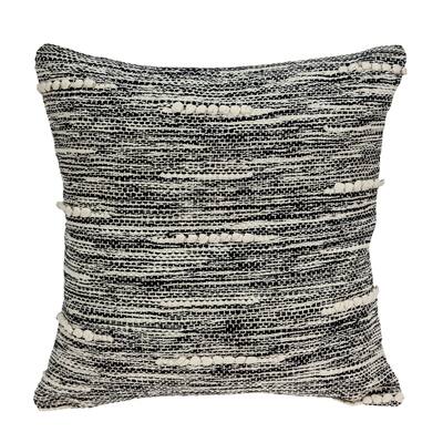 Parkland Collection Abali Transitional Black and White Pillow Cover