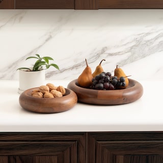 Kate and Laurel Plumt Nesting Wood Tray Set - 2 Piece