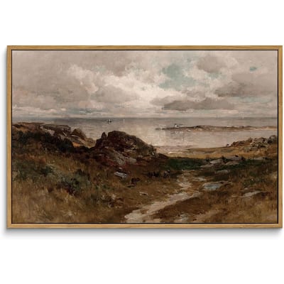 Wall Art Vintage Decor, Seaside Path Wilderness Landscape Paintings