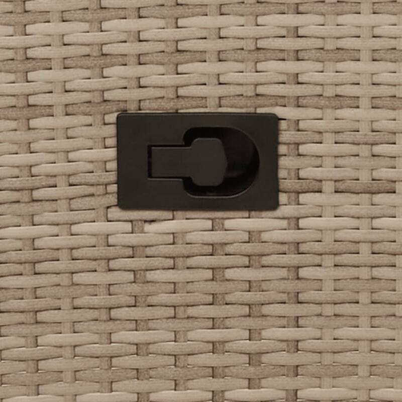 vidaXL Reclining Patio Chairs with Cushions Armchair Outdoor Seating Poly Rattan - 23.2 x 22.0 x 36.2