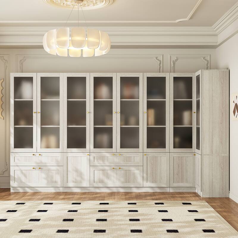 Elegant White Modular Bookcase: Stylish and Flexible Storage Solution for Your Home