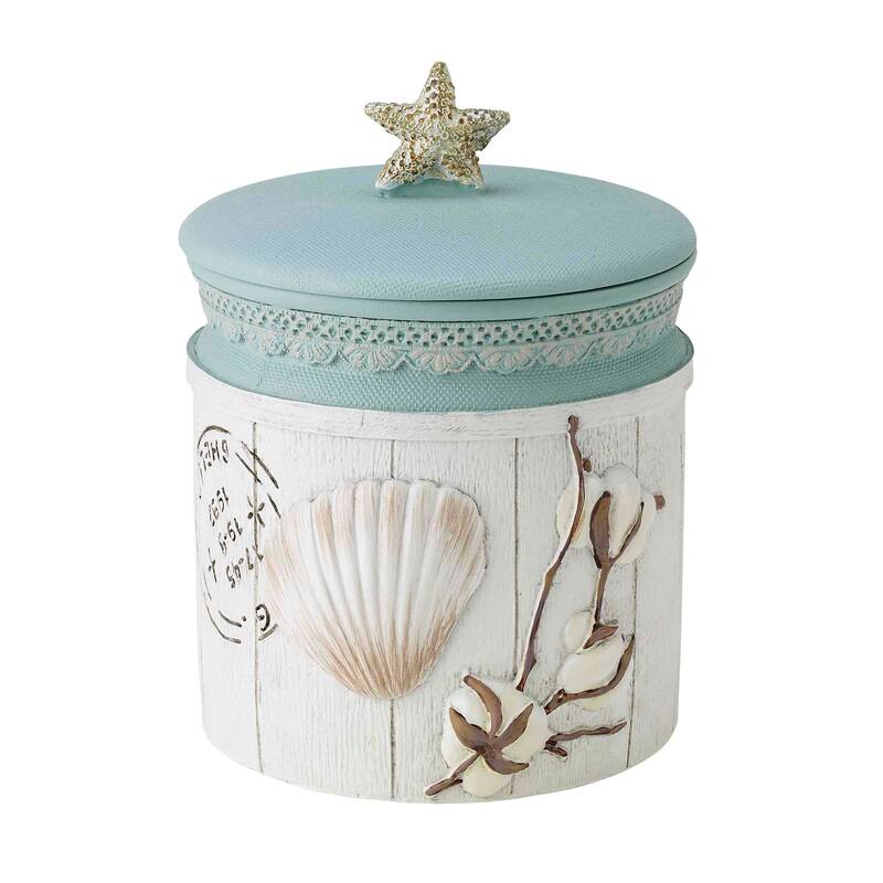 Avanti Linens Farmhouse Shell Jar - White
