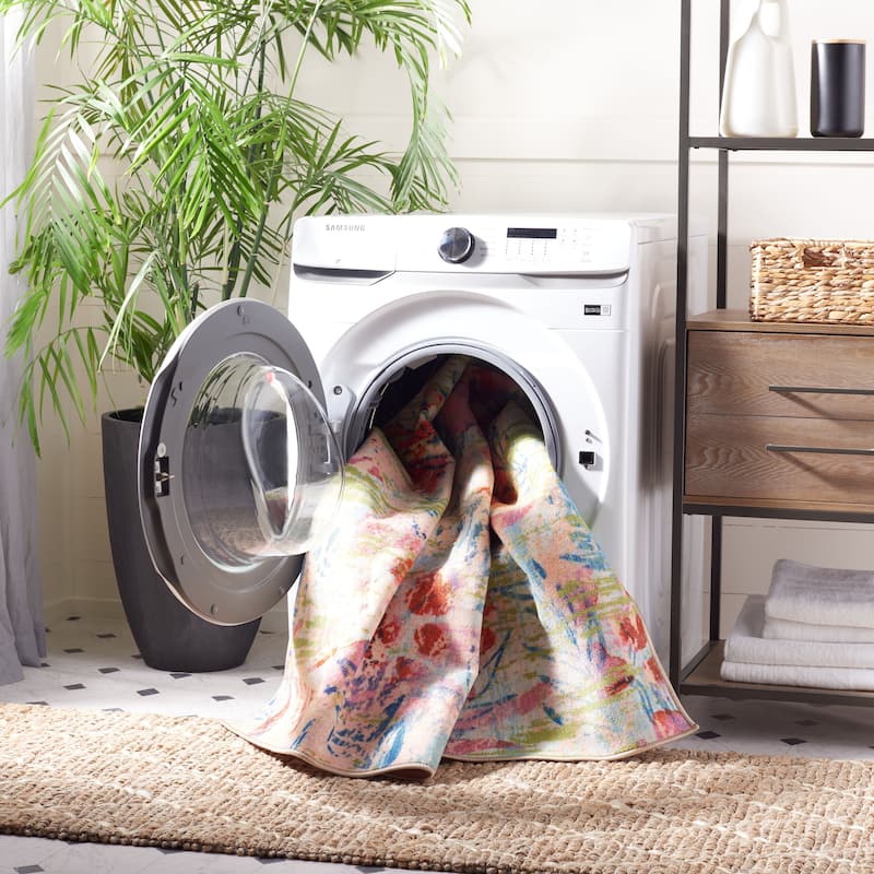 SAFAVIEH Paint Mrinal Machine Washable Slip Resistant Artura Rug