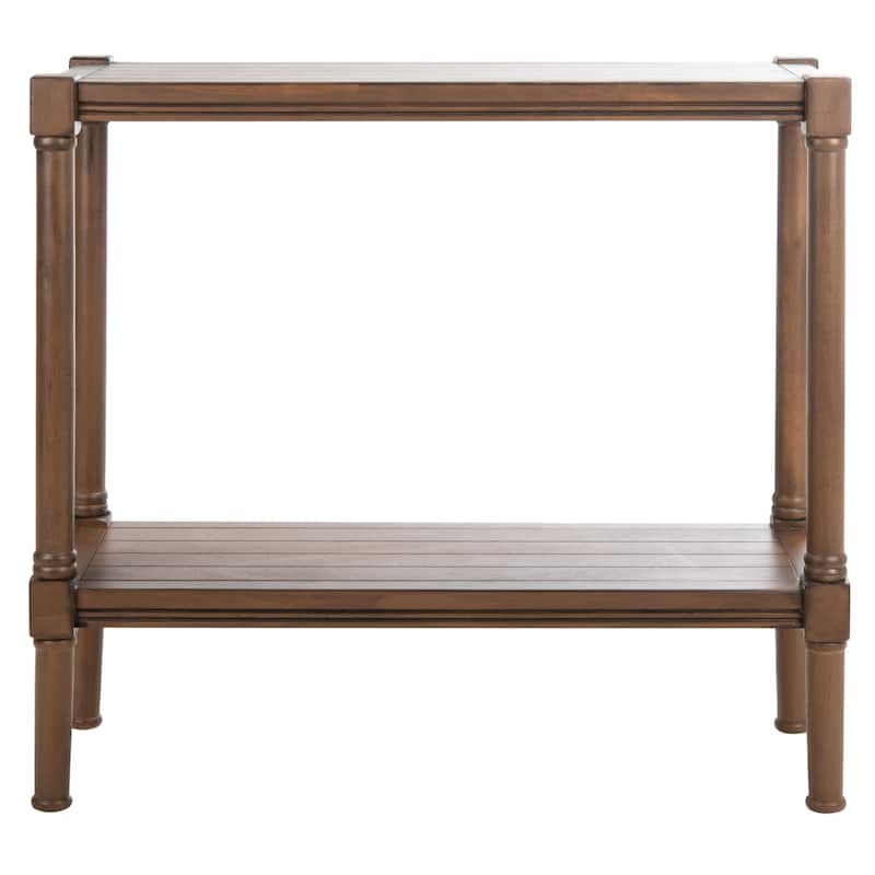 SAFAVIEH Novella Bottom Shelf Console Table - 31.5" W x 11.8" L x 29.5" H - 32Wx12Dx30H - Brown