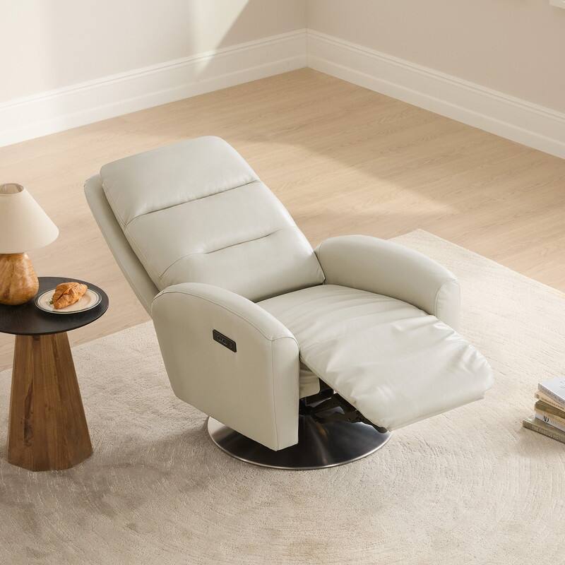 Mateo Dual Motor Power Swivel Recliner Lounge Chair