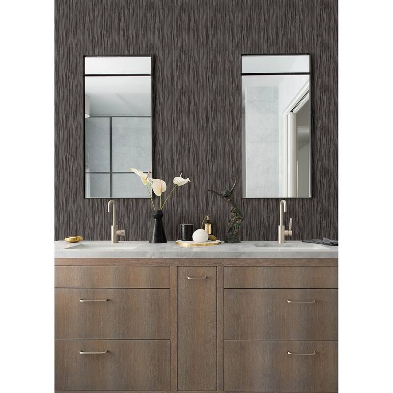 Advantage Kahuna Pewter Waves Wallpaper