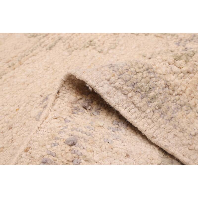 ECARPETGALLERY Hand-knotted Looma Ivory Wool Rug - 8'6 x 9'9