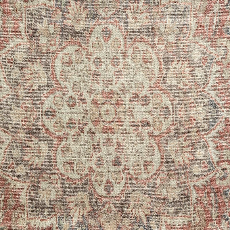 Park Avenue Traditional Medallion Indoor Machine Washable Area Rug