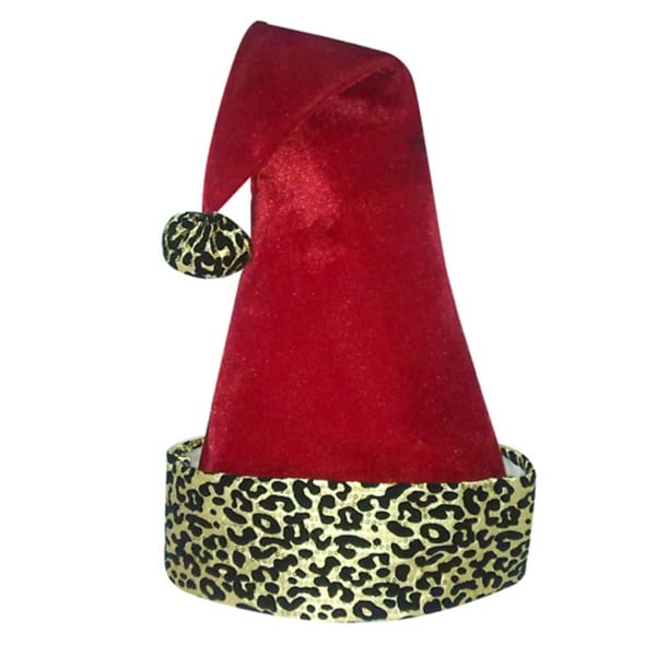 leopard christmas hat