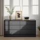 preview thumbnail 13 of 30, Prepac Astrid 6 Drawer Double Dresser for Bedroom, Wide Chest of Drawers, Bedroom Furniture,Traditional Furniture