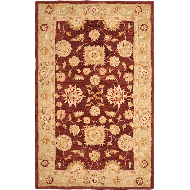 SAFAVIEH Handmade Anatolia Ibala Traditional Hand-spun Wool Rug