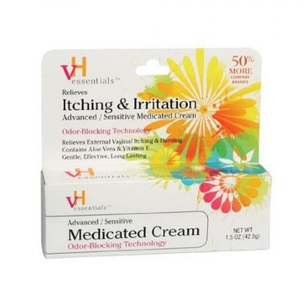VH Essentials Sensitive Medicated Cream, Odor-Blocking Technology, 1.5oz