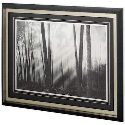 Mystical Forest & Sunbeams Framed Art Print