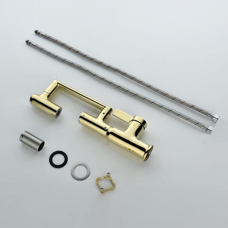 Lefton Rotatable Bathroom Faucet with Temperature Display in Fahrenheit (Batteries-Free), BF2204