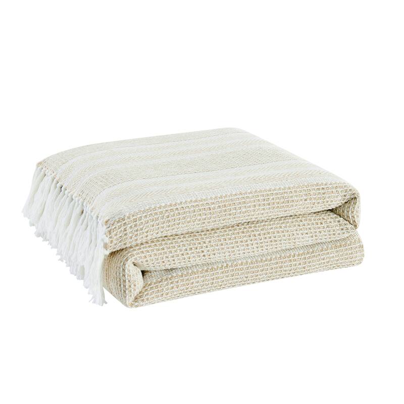 Oceanfront Resort Textured Stripe Throw
