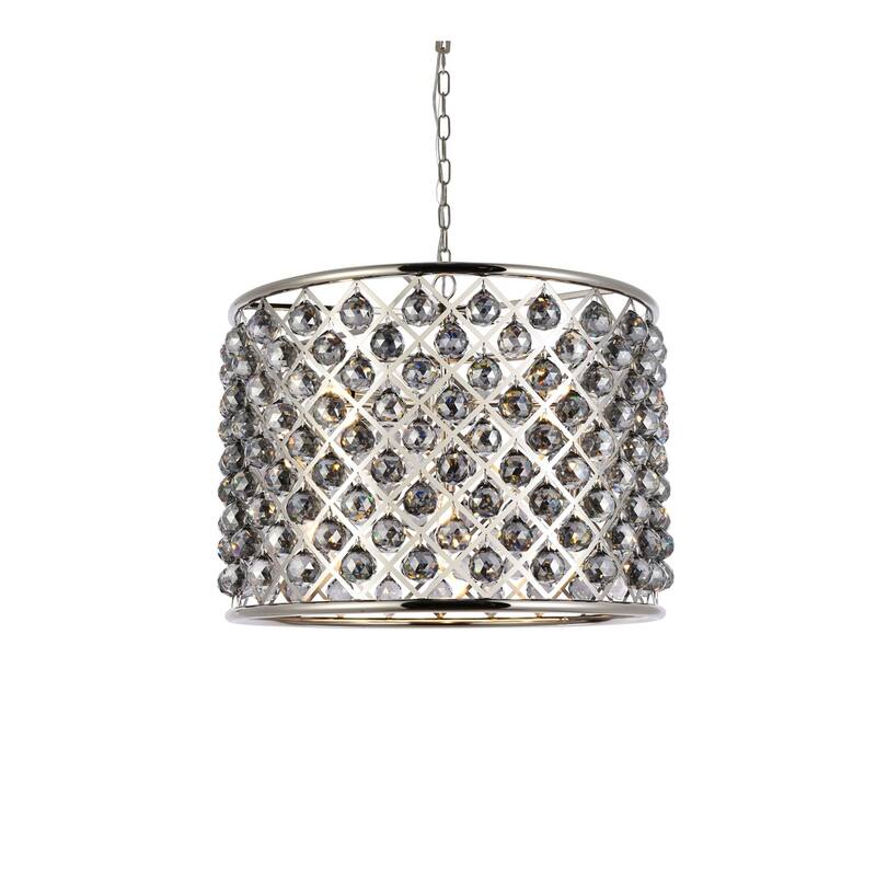 Royce Edge 8-Light Polished Nickel Chandelier
