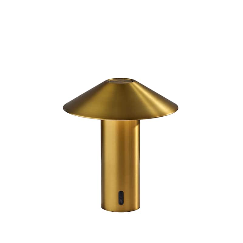 Pina LED Cordless Table Lamp - Antique Brass