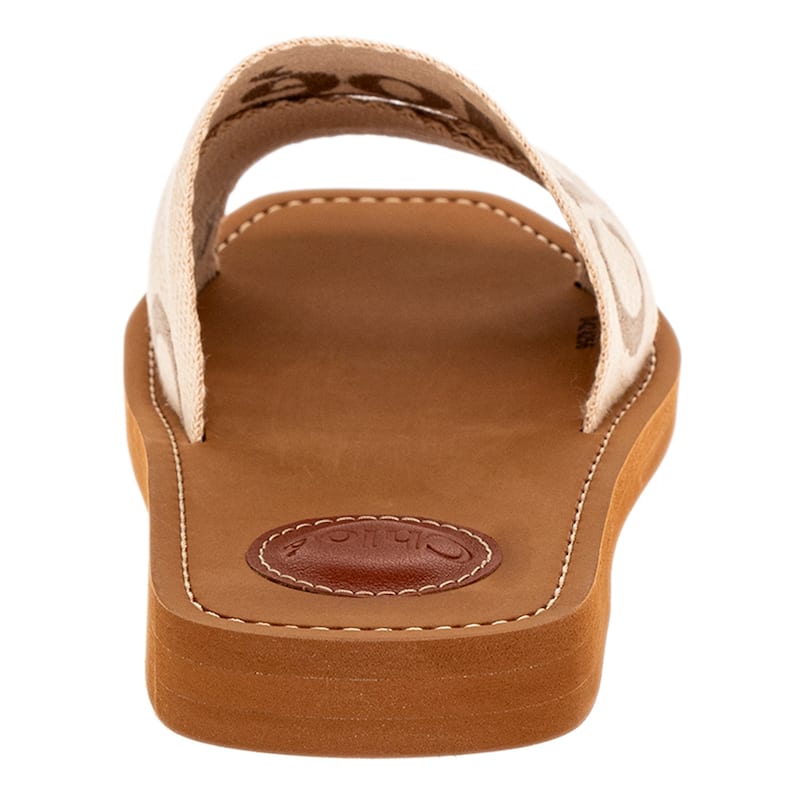 Chloe Woody Flat Mule - Blushy Beige