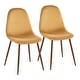 preview thumbnail 10 of 81, Pebble Mid-Century Modern Upholstered Accent / Dining Chair (Set of 2)